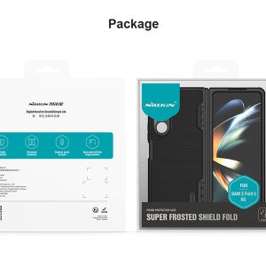 خرید قاب ضد ضربه پایه دار نیلکین Samsung Galaxy Z Fold 5 مدل Super Frosted Shield Fold ( Bracket version )
