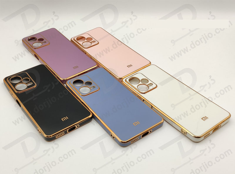 خرید قاب ژله ای فریم طلایی Xiaomi Redmi Note 12 Pro Plus مدل My Case