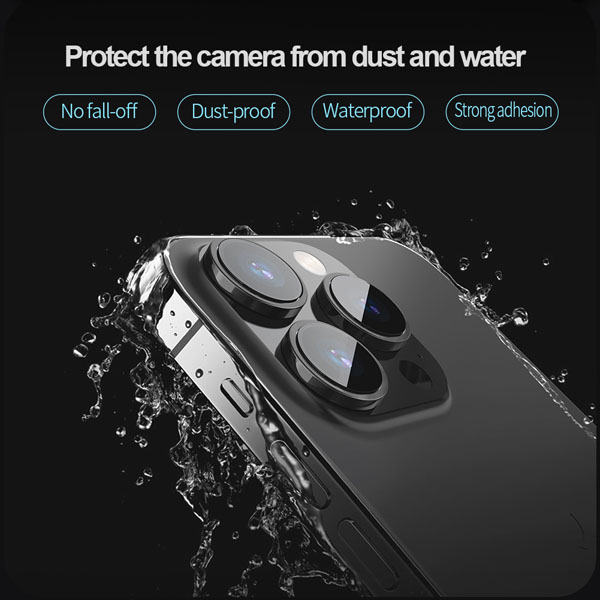 خرید محافظ لنز رینگی iPhone 15 Pro Max همراه با ابزار نصب مارک نیلکین مدل CLR Film