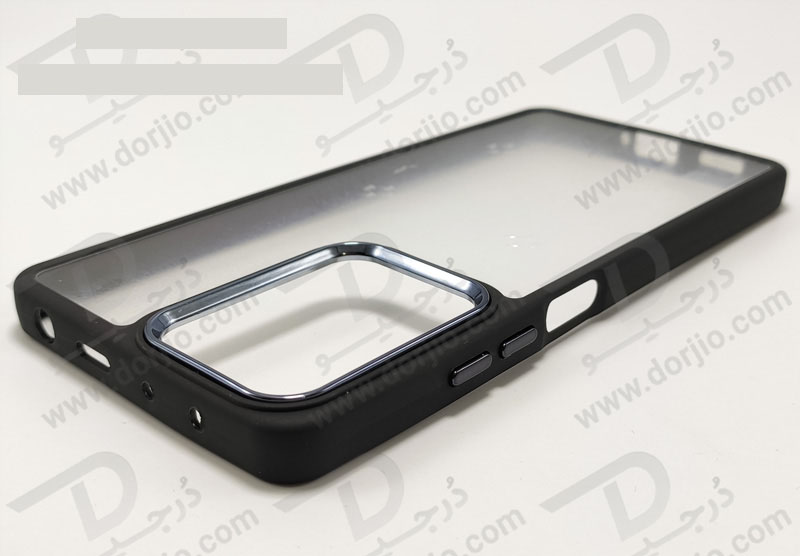 خرید کریستال کاور شفاف فریم ژله‌ ای رنگی Xiaomi Poco X5 5G