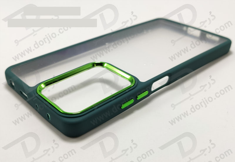 خرید کریستال کاور شفاف فریم ژله‌ ای رنگی Xiaomi Redmi Note 12 5G