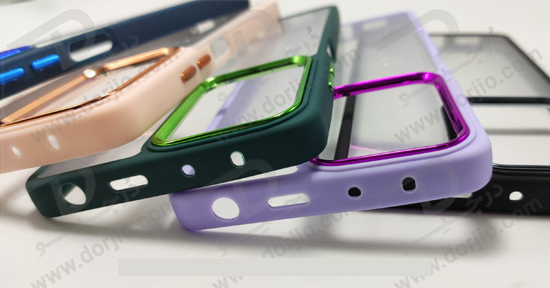 خرید کریستال کاور شفاف فریم ژله‌ ای رنگی Xiaomi Redmi Note 12 5G