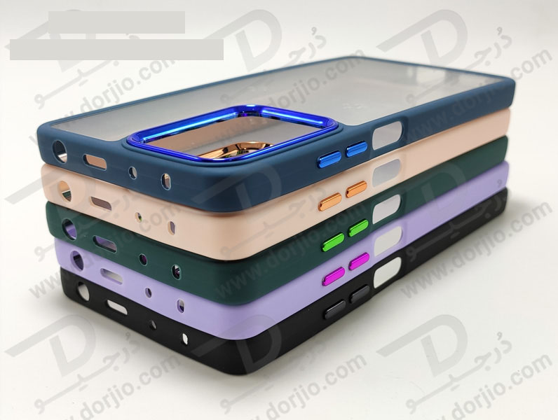 خرید کریستال کاور شفاف فریم ژله‌ ای رنگی Xiaomi Redmi Note 12 5G