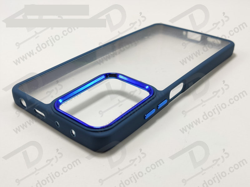 خرید کریستال کاور شفاف فریم ژله‌ ای رنگی Xiaomi Redmi Note 12 5G