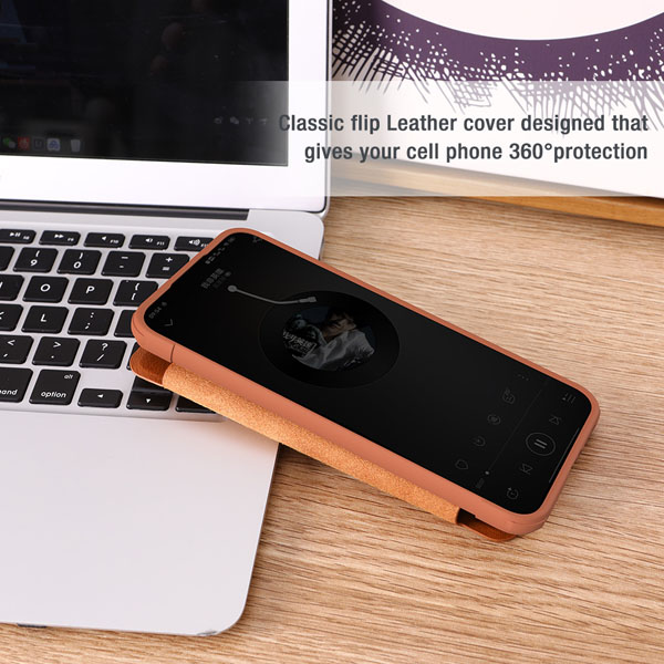 خرید کیف چرمی محافظ دوربین دار Samsung Galaxy S23 FE مارک نیلکین مدل Qin Pro Leather Case
