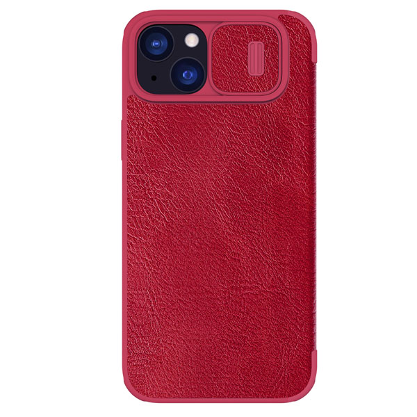 خرید کیف چرمی محافظ دوربین دار iPhone 15 Plus مارک نیلکین مدل Qin Pro Leather Case