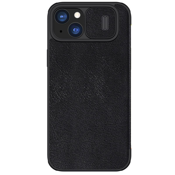 خرید کیف چرمی محافظ دوربین دار iPhone 15 Plus مارک نیلکین مدل Qin Pro Leather Case
