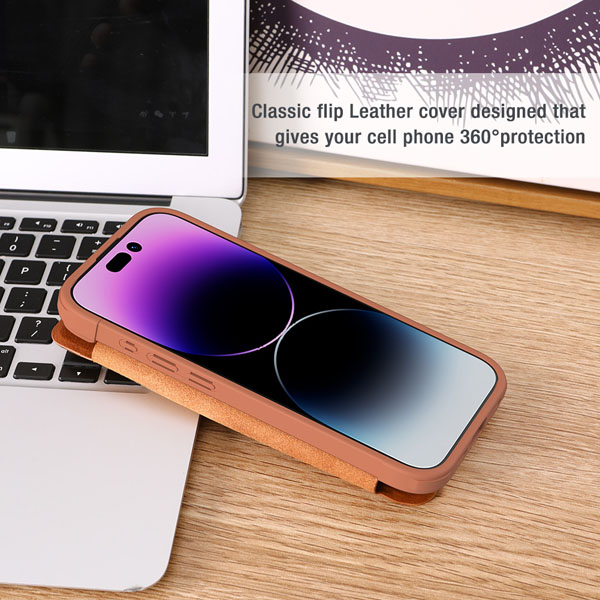 خرید کیف چرمی محافظ دوربین دار iPhone 15 Pro Max مارک نیلکین مدل Qin Pro Leather Caseخرید کیف چرمی محافظ دوربین دار iPhone 15 Pro Max مارک نیلکین مدل Qin Pro Leather Case