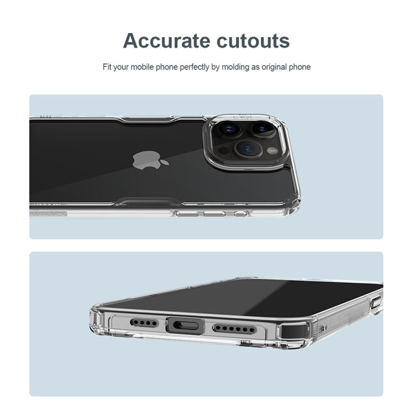 خرید گارد شفاف نیلکین iPhone 15 Pro Max مدل Nature TPU Pro
