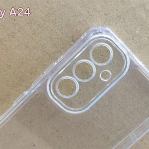 خرید گارد ژله ای شفاف ایربگ دار با محافظ دوربین Samsung Galaxy A24 5G