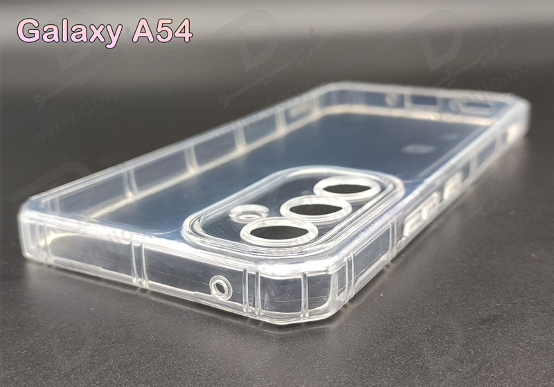 خرید گارد ژله ای شفاف ایربگ دار با محافظ دوربین Samsung Galaxy A54 خرید گارد ژله ای شفاف ایربگ دار با محافظ دوربین Samsung Galaxy A54