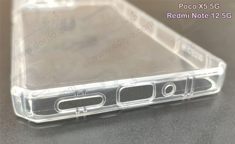 خرید گارد ژله ای شفاف ایربگ دار با محافظ دوربین Xiaomi Redmi Note 12 5G