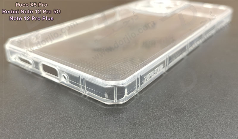 خرید گارد ژله ای شفاف ایربگ دار با محافظ دوربین Xiaomi Redmi Note 12 Pro 5G