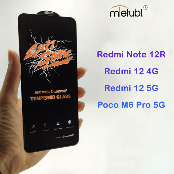 خرید گلس شیشه ای Xiaomi Redmi 12 4G مارک Mietubl مدل Anti-Static Dustproof