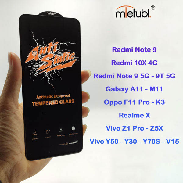 خرید گلس شیشه ای Xiaomi Redmi Note 9T مارک Mietubl مدل Anti-Static Dustproof
