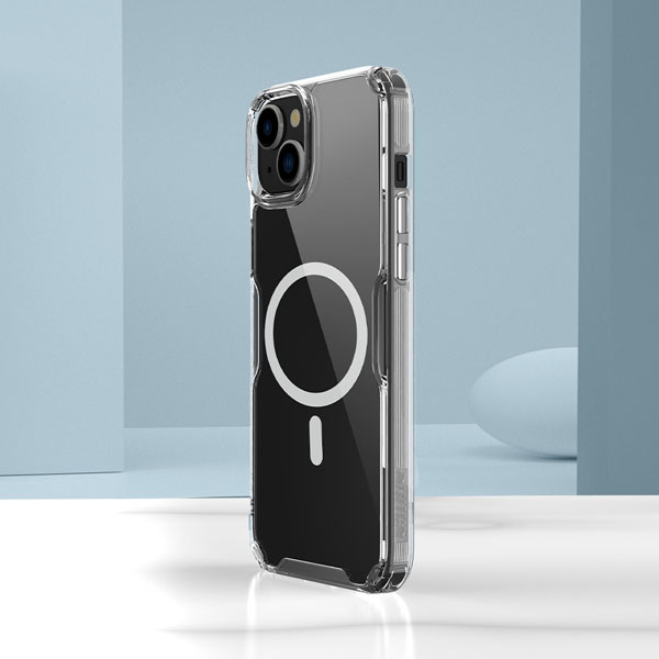 خرید قاب شفاف مگنتی نیلکین iPhone 15 Plus مدل Nature TPU Pro Magnetic