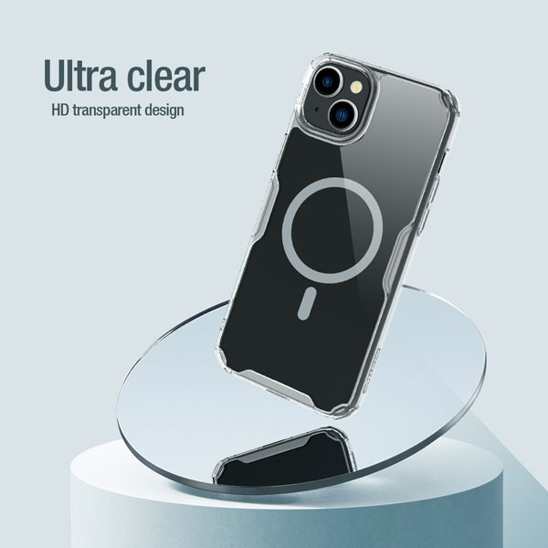 خرید قاب شفاف مگنتی نیلکین iPhone 15 Plus مدل Nature TPU Pro Magnetic