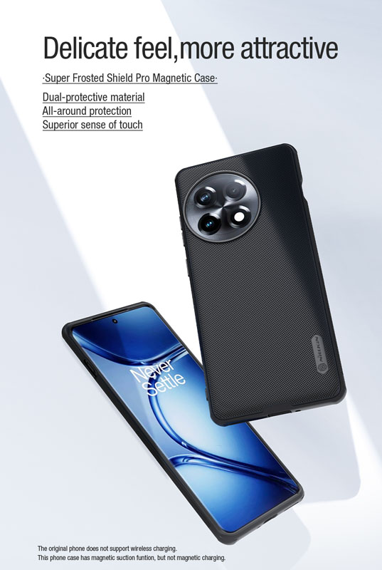 خرید قاب ضد ضربه مغناطیسی نیلکین OnePlus Ace 2 Pro مدل Super Frosted Shield Pro Magnetic