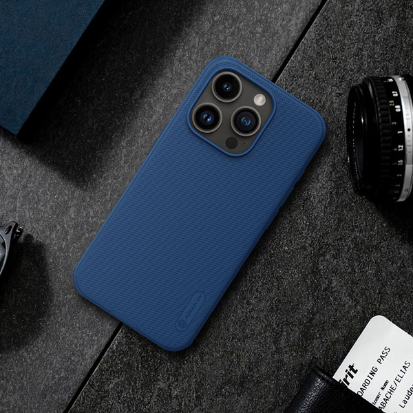 خرید قاب ضد ضربه مگنتی نیلکین iPhone 15 Pro Max مدل Super Frosted Shield Pro Magnetic