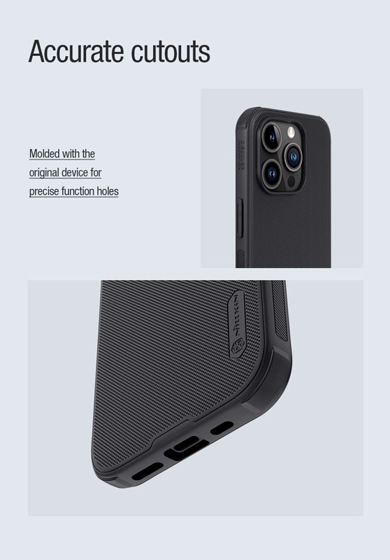 خرید قاب ضد ضربه مگنتی نیلکین iPhone 15 Pro Max مدل Super Frosted Shield Pro Magnetic