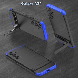 خرید قاب محافظ 360 درجه GKK پایه استند دار Samsung Galaxy A34