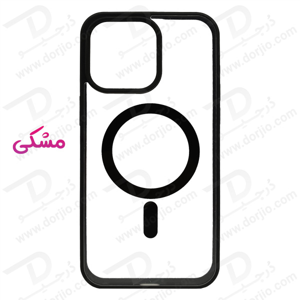 خرید قاب کریستالی شفاف مگنتی مگ سیف iPhone 15 Pro Max
