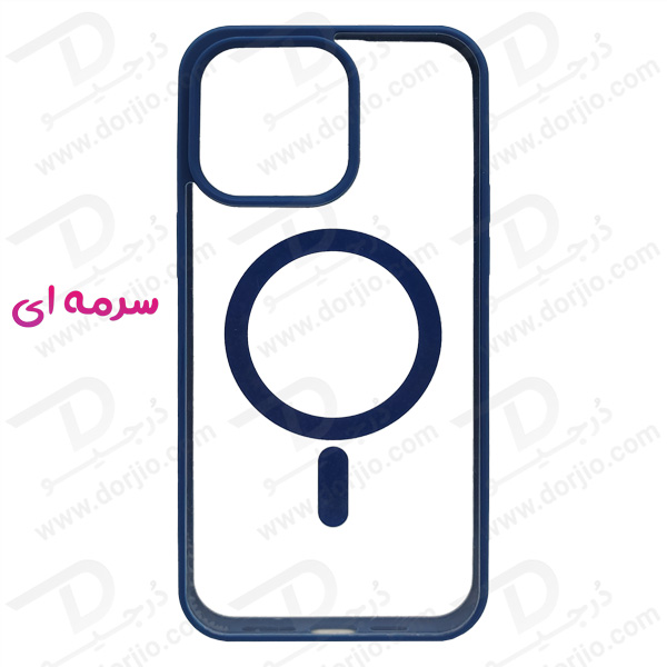 خرید قاب کریستالی شفاف مگنتی مگ سیف iPhone 15 Pro Max