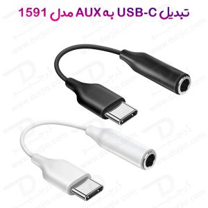 225836مبدل Type-C به جک هدفون AUX مدل 1591