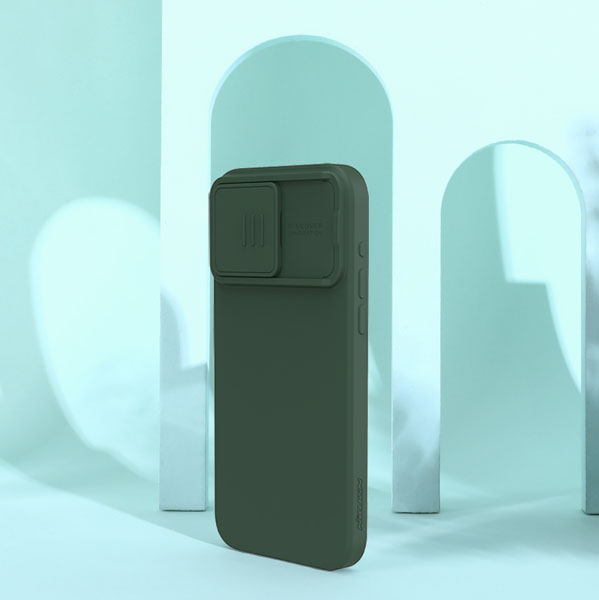 خرید گارد سیلیکونی مگنتی iPhone 15 Pro Max مارک نیلکین مدل CamShield Silky Magnetic Silicone