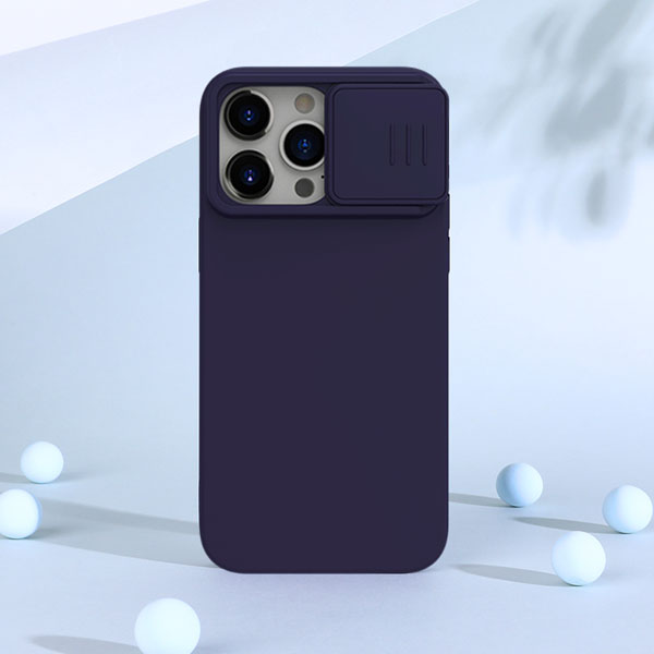 خرید گارد سیلیکونی مگنتی iPhone 15 Pro Max مارک نیلکین مدل CamShield Silky Magnetic Silicone