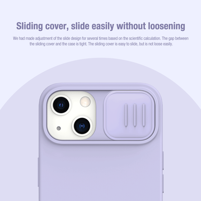 خرید گارد سیلیکونی iPhone 15 مارک نیلکین مدل CamShield Silky Silicone