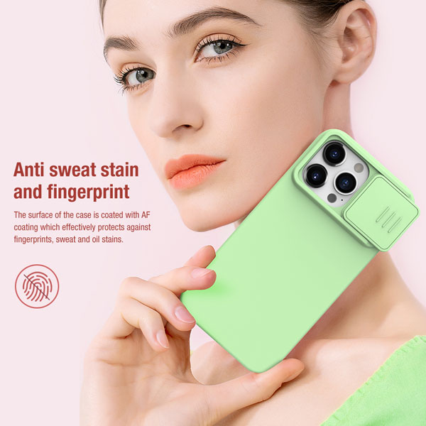 خرید گارد سیلیکونی iPhone 15 Pro Max مارک نیلکین مدل CamShield Silky Silicone