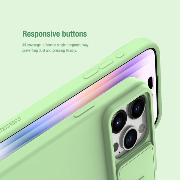 خرید گارد سیلیکونی iPhone 15 Pro Max مارک نیلکین مدل CamShield Silky Silicone