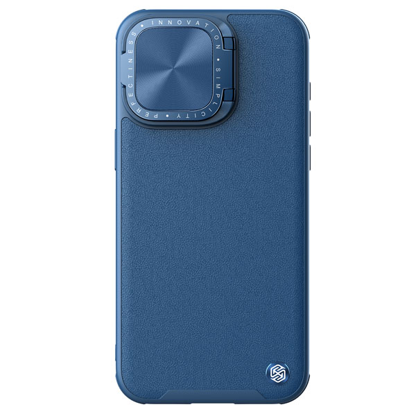 خرید گارد چرمی کمرا استند نیلکین iPhone 15 Pro مدل CamShield Prop Leather
