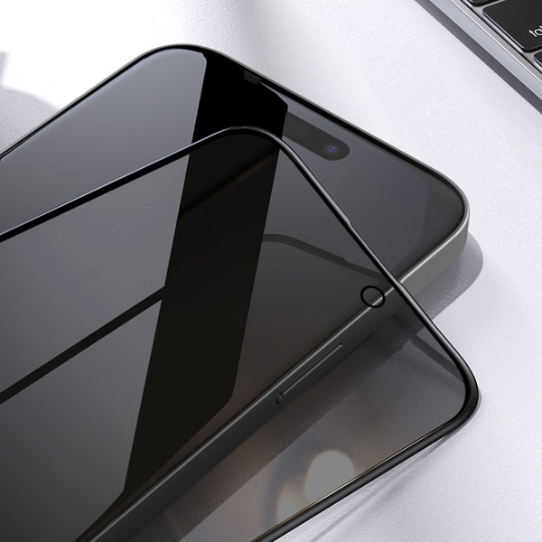 خرید گلس شیشه ای حریم شخصی با ابزار نصب iPhone 15 نیلکین مدل Guardian Full Coverage Privacy