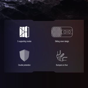 خرید فلیپ کاور چرمی پشت شفاف ایربگ دار استند تاشو چند زاویه Samsung Galaxy Tab S9 Plus مارک نیلکین مدل Bumper Pro