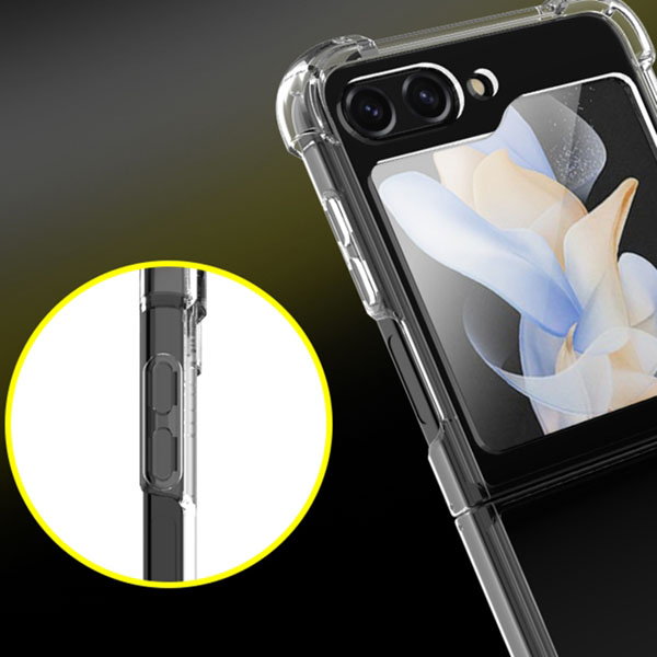 خرید قاب شفاف فریم ژله‌ ای ایربگ دار Samsung Galaxy Z Flip 5