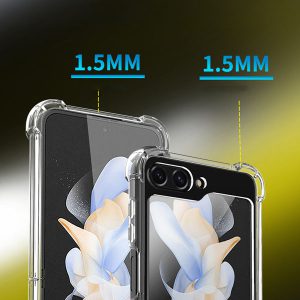 خرید قاب شفاف فریم ژله‌ ای ایربگ دار Samsung Galaxy Z Flip 5