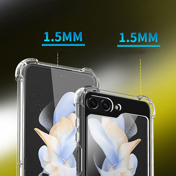 خرید قاب شفاف فریم ژله‌ ای ایربگ دار Samsung Galaxy Z Flip 5