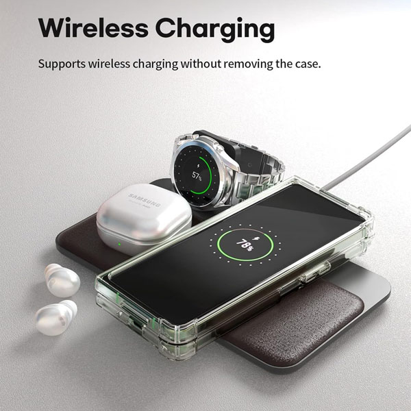 خرید قاب شفاف فریم ژله‌ ای ایربگ دار Samsung Galaxy Z Fold 5