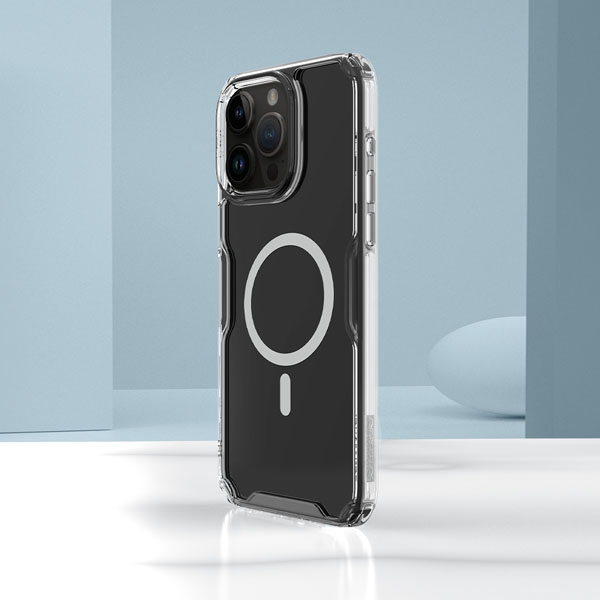 خرید قاب شفاف مگنتی نیلکین iPhone 15 Pro Max مدل Nature TPU Pro Magnetic