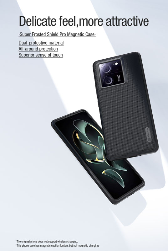 خرید قاب ضد ضربه مغناطیسی نیلکین Xiaomi 13T Pro مدل Super Frosted Shield Pro Magnetic