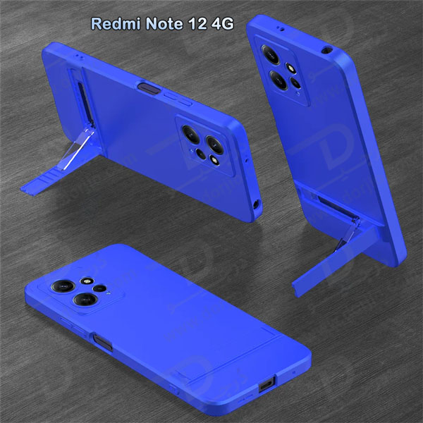 خرید قاب محافظ 360 درجه GKK پایه استند دار Xiaomi Redmi Note 12 4G