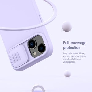 خرید گارد سیلیکونی iPhone 15 Plus مارک نیلکین مدل CamShield Silky Silicone