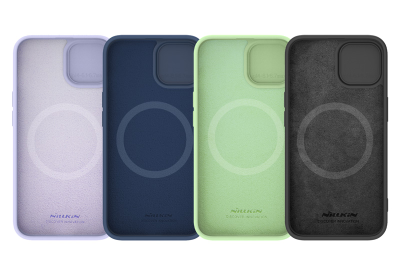 خرید گارد سیلیکونی مگنتی iPhone 15 مارک نیلکین مدل CamShield Silky Magnetic Silicone