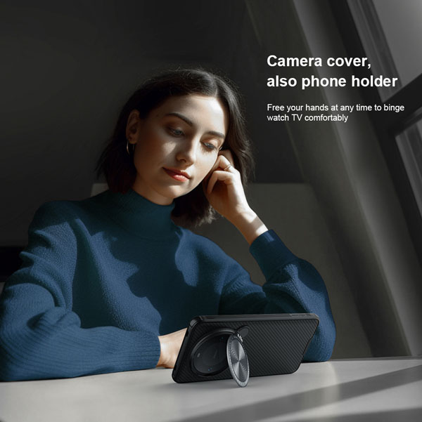 خرید گارد ضد ضربه مگنتی کمرا استند نیلکین Huawei Mate 60 Pro Plus مدل CamShield Prop