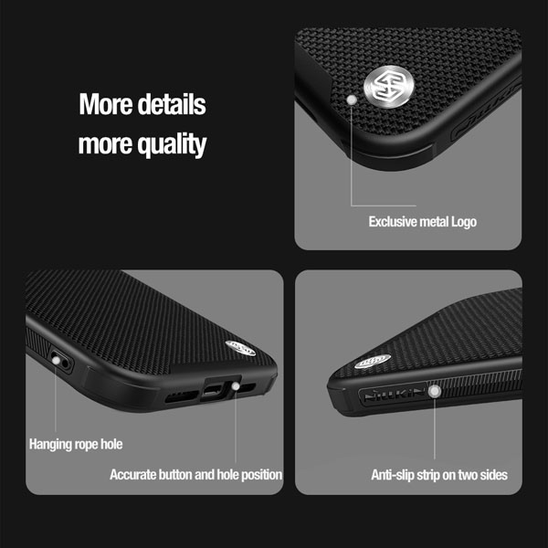 خرید گارد ضد ضربه مگنتی کمرا استند نیلکین iPhone 15 Plus مدل Textured Prop Magnetic
