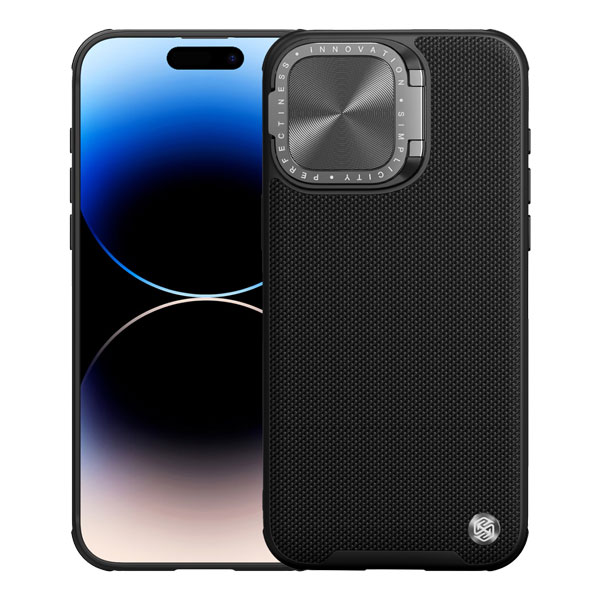 خرید گارد ضد ضربه مگنتی کمرا استند نیلکین iPhone 15 Pro مدل Textured Prop Magnetic