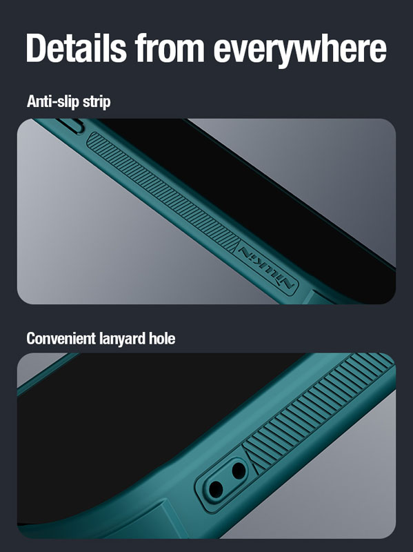 خرید گارد چرمی مگنتی کمرا استند نیلکین iPhone 15 Pro Max مدل CamShield Prop Leather Magnetic