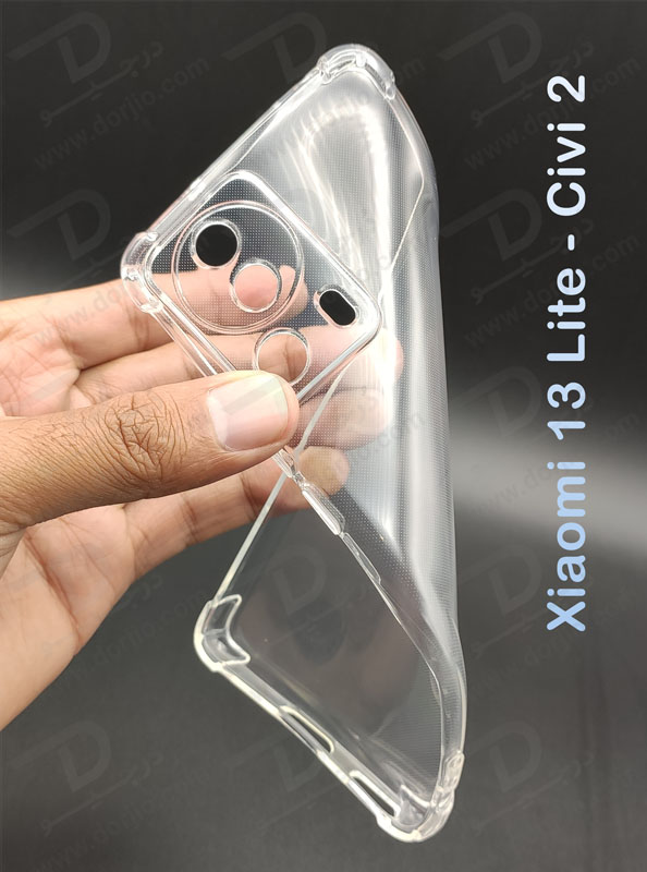 خرید گارد ژله ای شفاف ایربگ دار با محافظ دوربین Xiaomi Civi 2